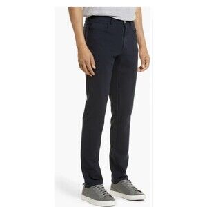 SAMUELSOHN 5-Pocket Pants Men's  Navy Straight Cut Button Zip Closure @L2